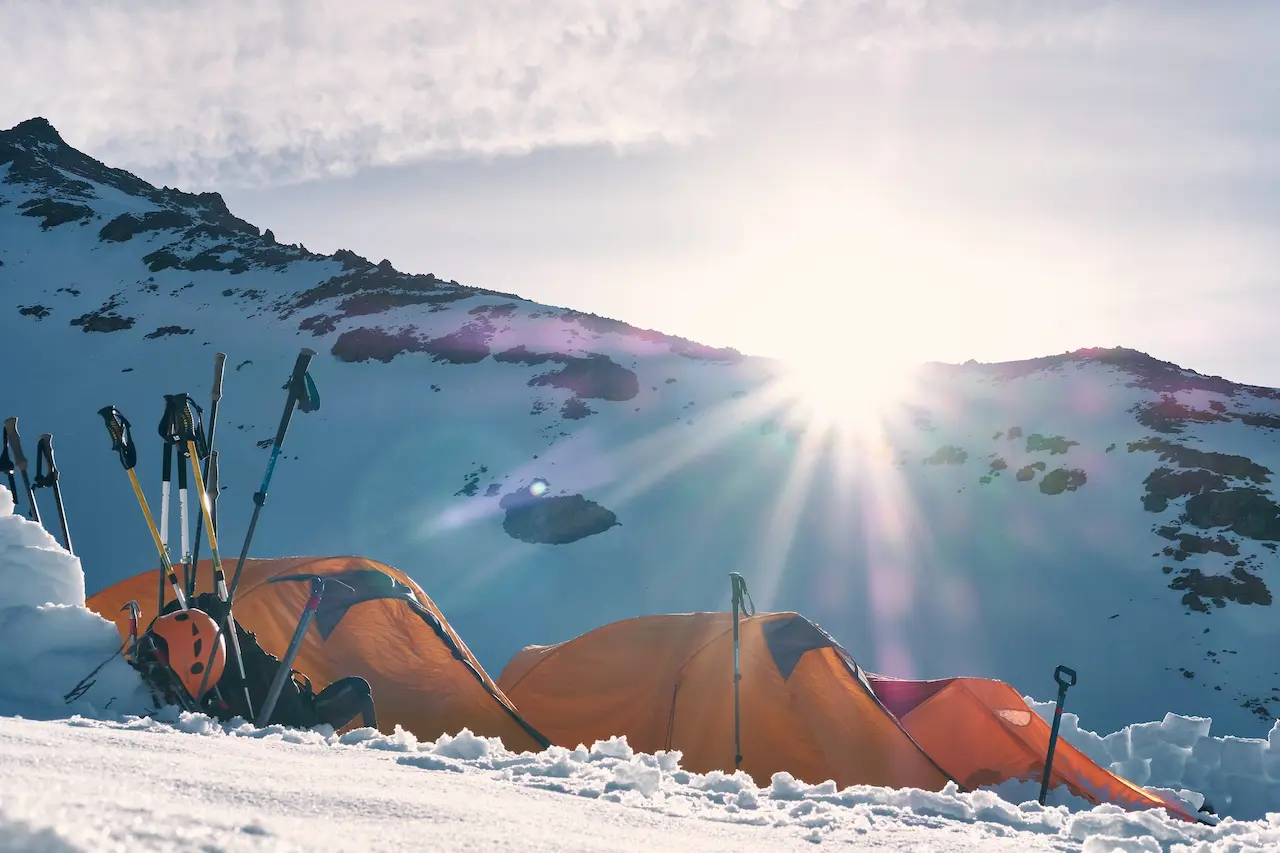 Tents Around The Snow