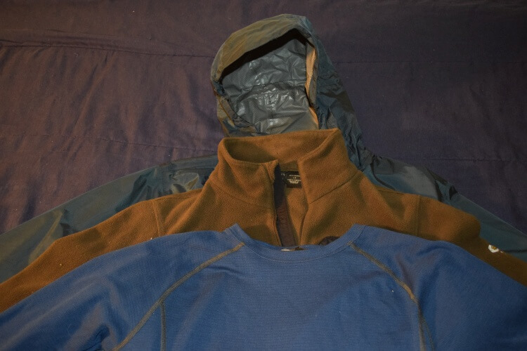 Layering system for winter hiking