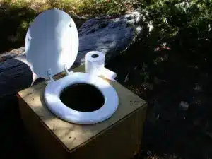 How to Poop in the Woods, Portable Toilet With a Tissue