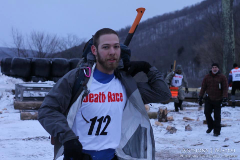 First day of the Winter Spartan Death Race after chopping wood