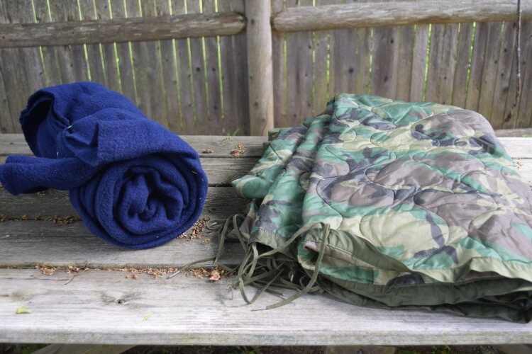 DIY fleece sleeping bag liner and Woobie poncho liner