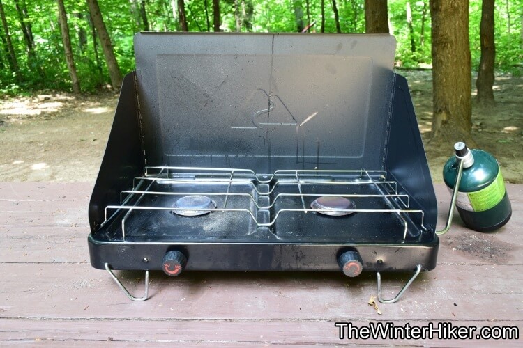 Ozark Trail Fold Up 2 Burner Propane Camping Stove Black Model 842-0100-W