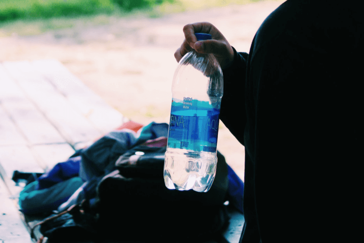 Water bottle alternative for hiking
