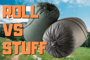 Roll or Stuff a Sleeping Bag