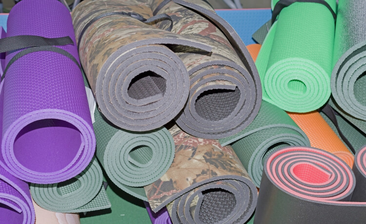 Various yoga mats