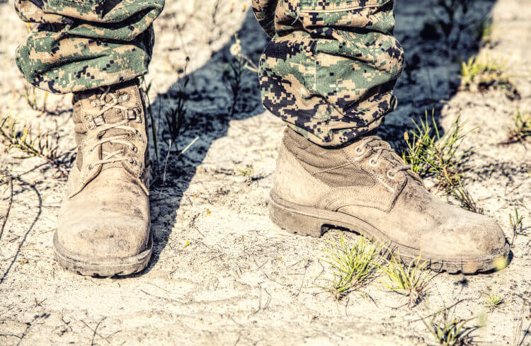 Hiking in Combat Boots