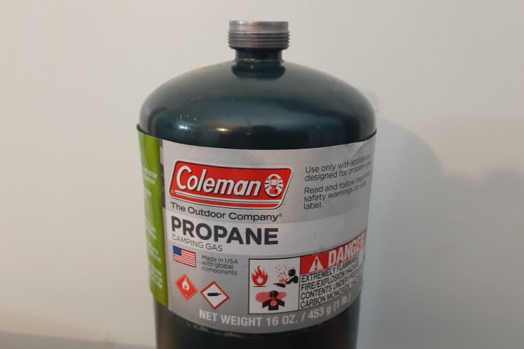 Coleman propane fuel canister