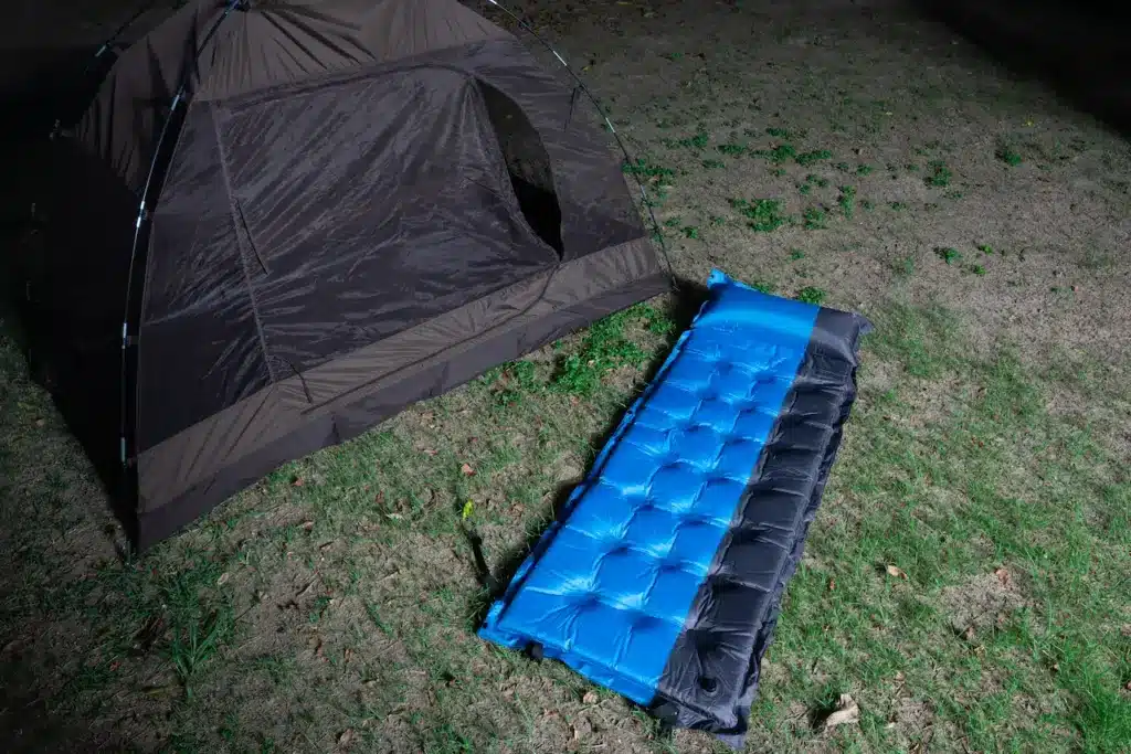 Camping Mattress at the side of Tent Best Air Mattress