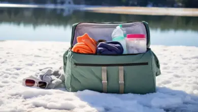 Best Duffel Bag Filled with Towels and Swim Gear