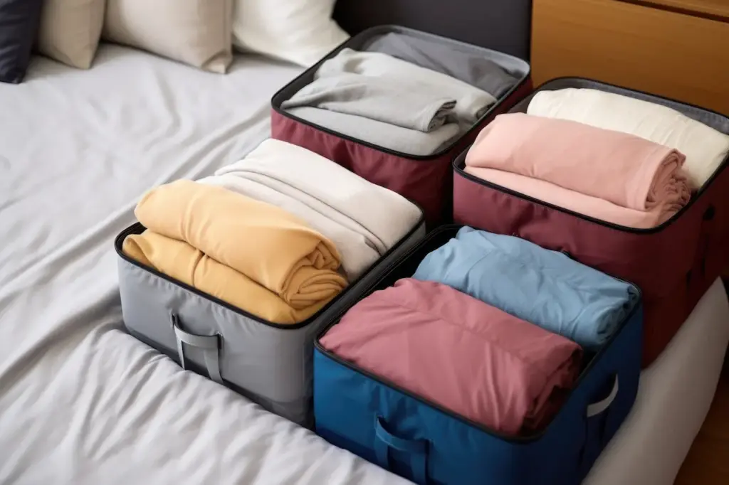 Set of Packing Cubes Filled With Clothes, Best Packing Cubes