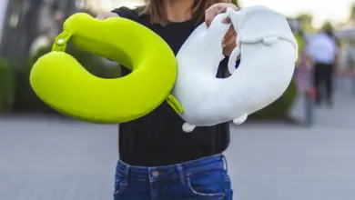 Woman Holding Two Travel Pillows, Best Travel Pillows