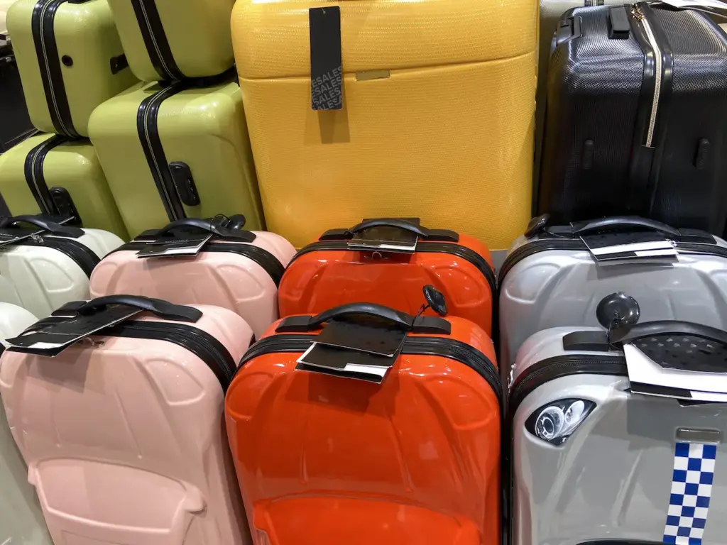 Different Kinds and Colors of Luggage 