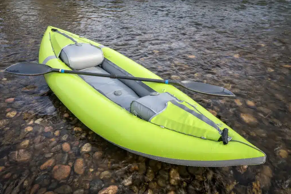 Inflatable Yellow Kayak 