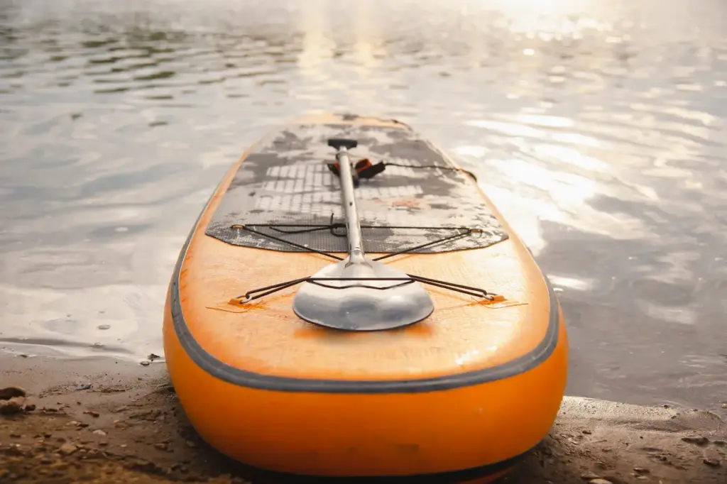 Orange Inflatable Sup with Paddle