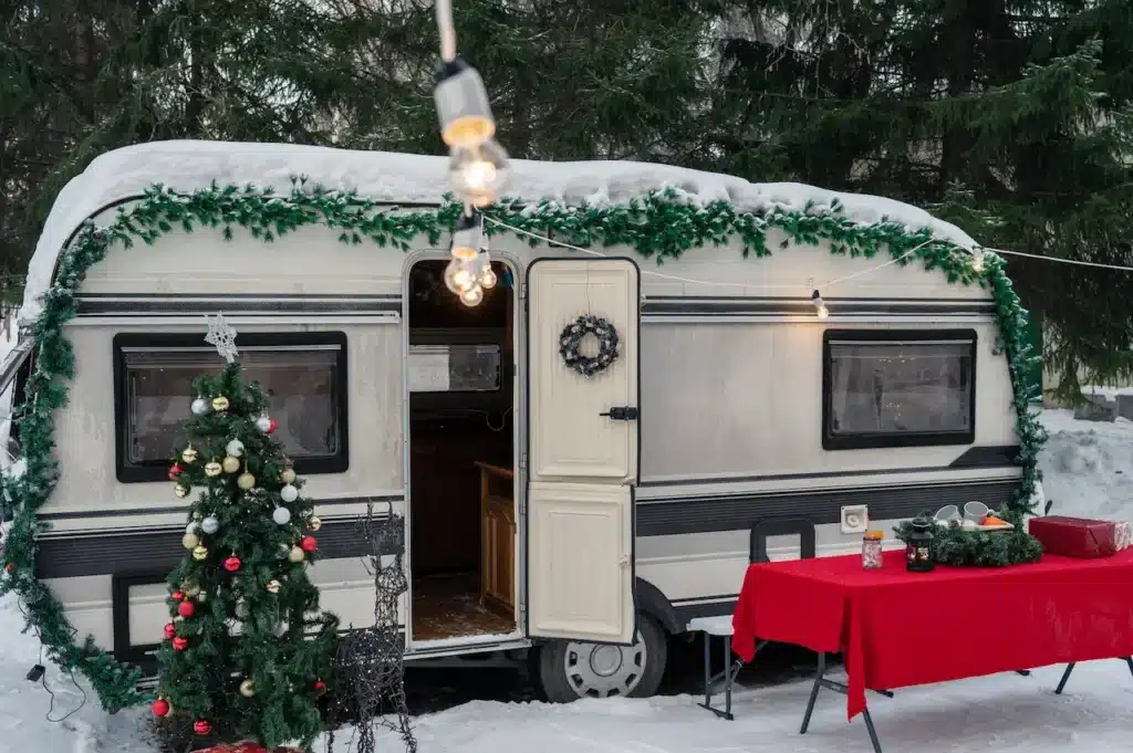 Camping for New Year's Eve in a Campervan