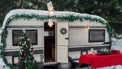 Camping for New Year's Eve in a Campervan