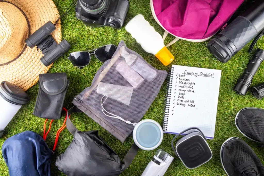 Camping list and supplies 