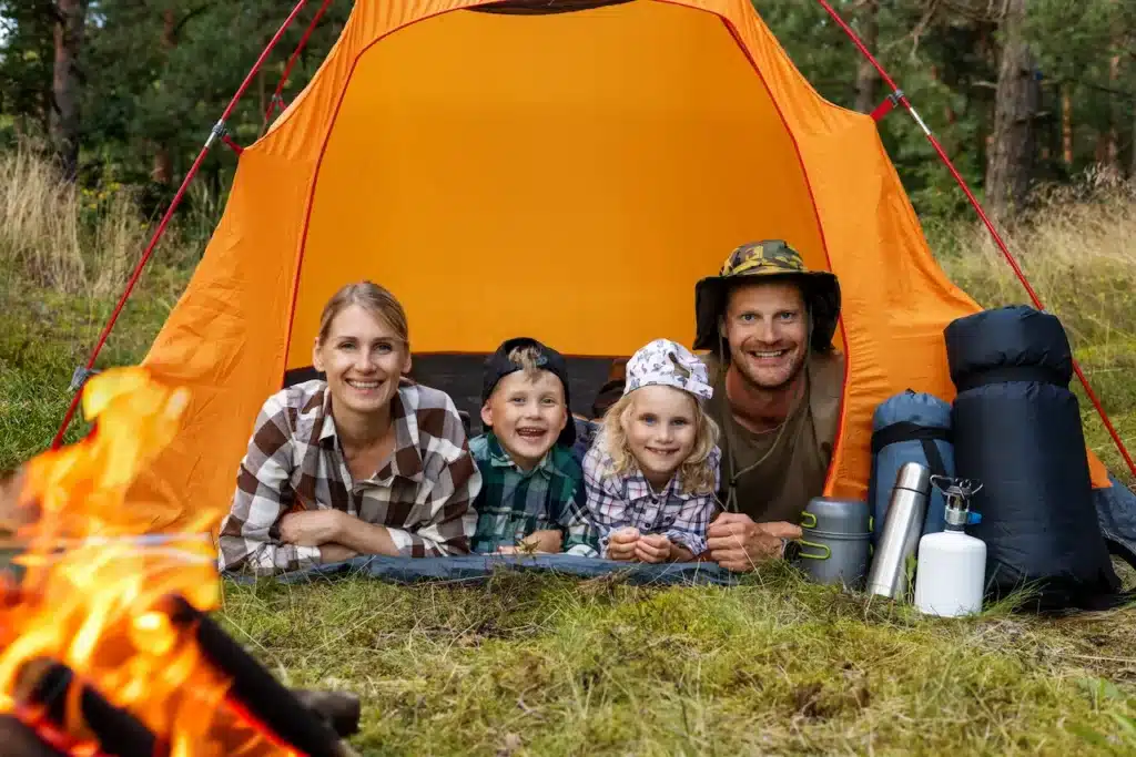 Kids Camping with Family 