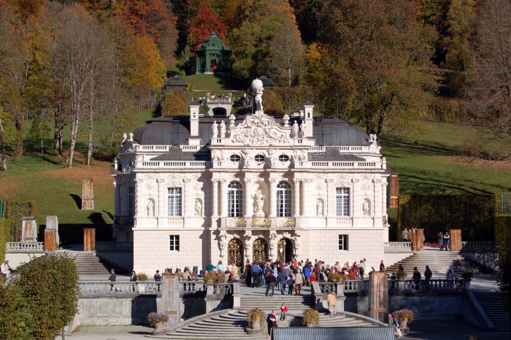 People Visiting the Linderhof Castle