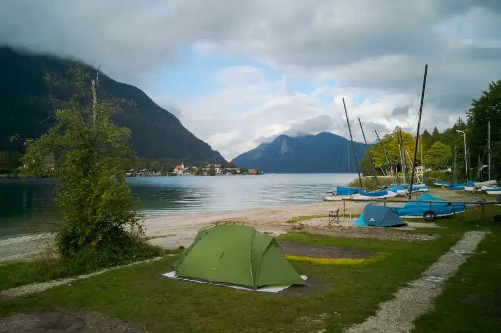 Walchensee Camping Near the Water 